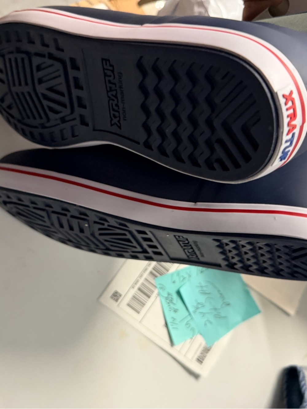 Xtratuf Navy Slip-On Ankle Deck Boots Size 12 New Without Box 4195 View 4